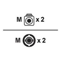 C2G 30m LC-ST 10Gb 50/125 OM3 Duplex Multimode PVC Fibre Optic Cable (LSZH) - Aqua