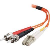 C2G 3m ST-ST 50/125 OM2 Duplex Multimode PVC Fibre Optic Cable (LSZH) - Orange