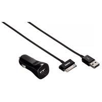 Car Charging Set for Samsung Galaxy Tablet PCs 5 V/2.1 A (Black)