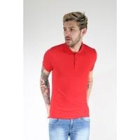 Cap Sleeves Button Up Collar Neck Polo T Shirt