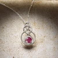 Celtic Ruby Pendant