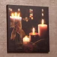 Christmas LED picture with a candle motif