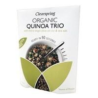 Clearspring Organic Gluten Free Quinoa Trio With Extra Virgin Olive Oil &amp; Sea Salt 250g