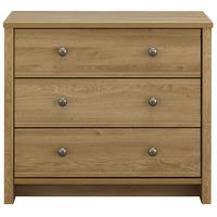 Clovelly 3 Drawer Large Chest Rustic Oak