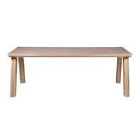 CLASSIC SOLID 8 SEAT OAK DINING TABLE in Almond