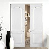 Classique White Double Pocket Doors