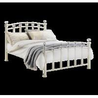 Courtney Metal Bed - Ivory Single