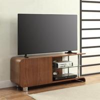 Corsair Walnut 1 Door TV Stand