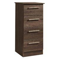 Contrast 4 Drawer Bedside Cabinet