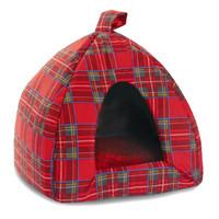 Cosipet Tartan Cat Igloo Red