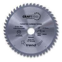 Craft saw blade crosscut 260mm x 72 teeth x 30mm