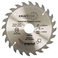 Craft saw blade 170mm x 24 teeth x 16mm