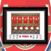 Customised Arsenal Dressing Room Framed Print