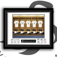 Customised Swansea Dressing Room Framed Print