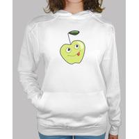 Cute Smiling Cartoon Apple