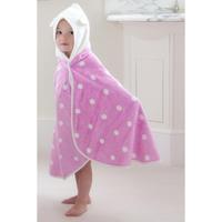 Cuddlebug Bamboo Toddler Dress up Towel in Pink Dot