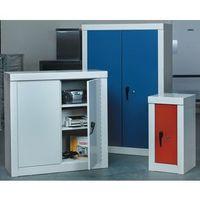 CUPBOARD SECURITY1200X1200X450 2 SHELF GREY C/W 2 BLUE DOORS