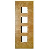 Deanta Augusta Unglazed Pre Finished Fire Door 78in x 27in x 45mm (1981 x 686mm)