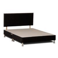 Deluxe Chenille Divan Base - Superking - Black