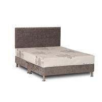 Deluxe Chenille Divan Base - Double - Silver