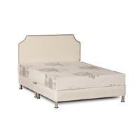 Deluxe Linen Divan Base - Double - White