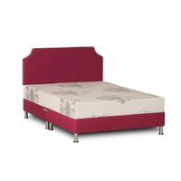 Deluxe Linen Divan Base - Double - Orchid