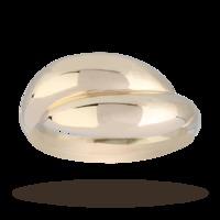 Double Layer Ring in 9 Carat Yellow Gold