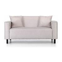 Dobin 2 Seater Sofa Barley Beige Fabric