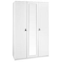 Dolce 3 Door Mirrored Wardrobe White