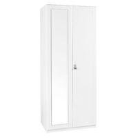 Dolce 2 Door Mirrored Wardrobe White