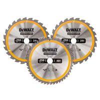 DT1964 Construction Circular Saw Blade 3 Pack 305 x 30mm x 24T/48T/60T