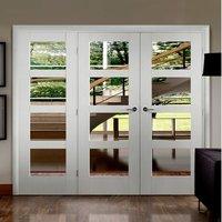 Easi-Frame White  Door Set, GWPSHA4L-COEOP20L, 2005mm Height, 2346mm Wide.