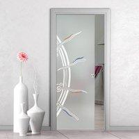 Eclisse 10mm Stargate Murano Design on Clear or Satin Glass Pocket Door