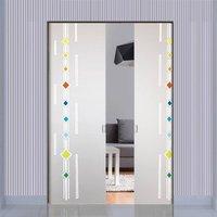 Eclisse 10mm Corsie Murano Design on Clear or Satin Glass Syntesis Double Pocket Door