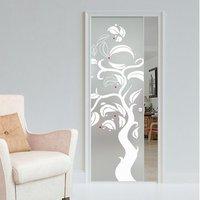 Eclisse 10mm Corniolo Murano Design on Clear or Satin Glass Pocket Door