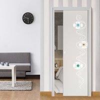 Eclisse 10mm Flou Murano Design on Clear or Satin Glass Pocket Door