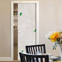 Eclisse 10mm Strige Murano Design on Clear or Satin Glass Pocket Door