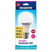 Ecozone Biobulb LED B22 Bayonet Fitting Daylight Bulb 14 watts