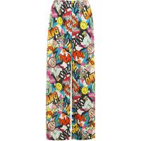 Effie Comic Palazzo Trousers - Green