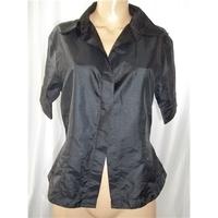 Elle Large Black Silky Blouse