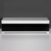 Energy Freestyle Plasma TV Stand In White With Gloss Black