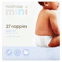 essential Waitrose nappies, size 4+, maxi plus, 9-20 kg