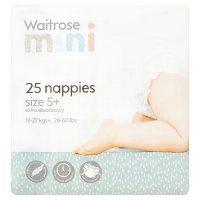 essential Waitrose nappies, size 5+, Junior, 13-27 kg