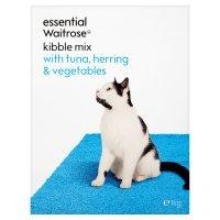 essential Waitrose kibble mix with tuna, herring & veg