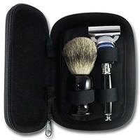 Executive Shaving Deluxe Fusion Travel Shaving Set In Black