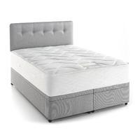 Extra Latex Comfort 1800 Mattress And 0 Drawer Platform Top Divan Set - Granite - Single