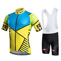 fastcute Cycling Jersey with Bib Shorts Women's Men's Kid's Unisex Short Sleeve BikeBib Shorts Jersey Bib Tights Sweatshirt Clothing