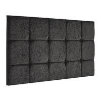 Fairburn Frienza Velour Headboard Black Double