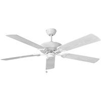 Fantasia Medina Outdoor Fan 52" Ceiling Fan with White Acrylic Blade & Light Option - White