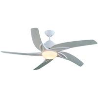 Fantasia Viper 54" Ceiling Fan with Gloss White Blade & LED Light - White